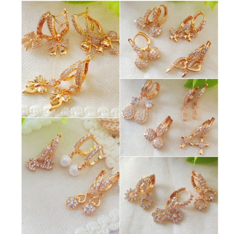 Anting Jurai Xuping Emas Permata Anting Fashion Cantik