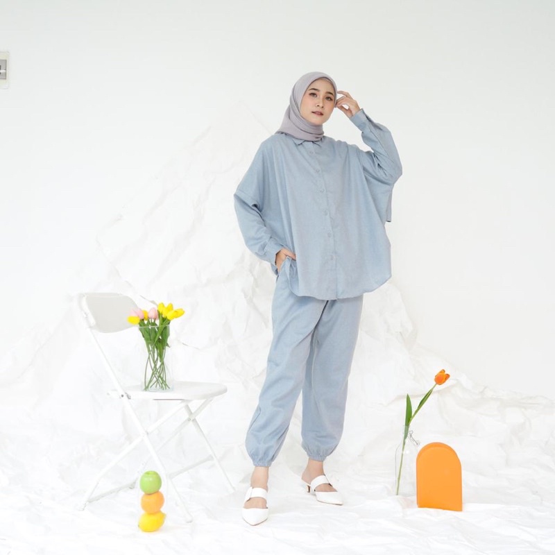 Nada Set-Grey Blue