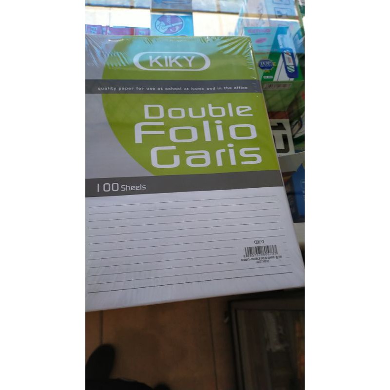 

Kertas Double Folio Garis KIKY - 100 Lembar