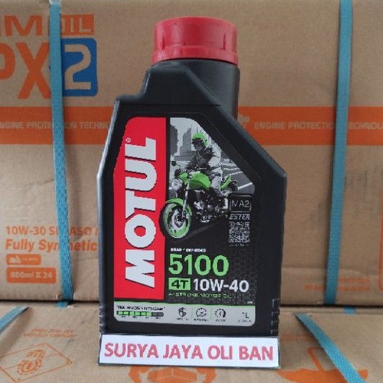 Oli Mesin Motor Motul 5100 SAE 10W-40 1 Liter / Oli Mesin Motor 4T