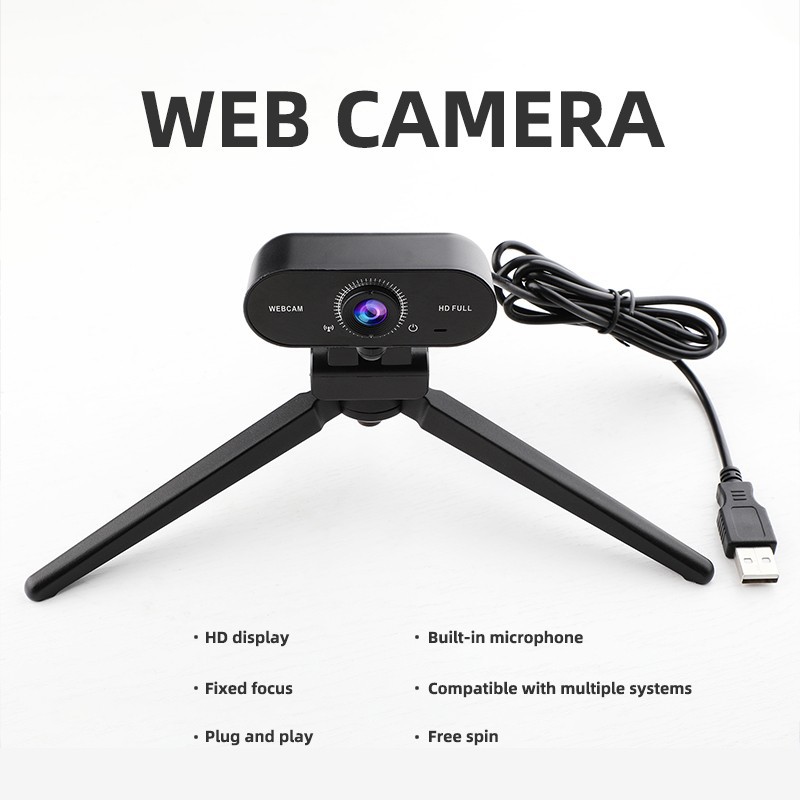 W16 1080P Webcam built in mic web cam camera live video full hd 1080p