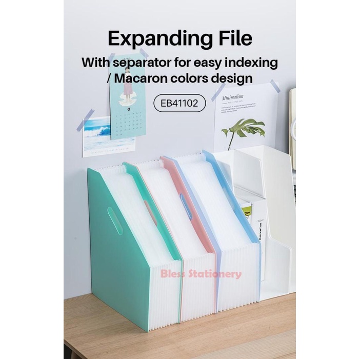 

Deli Box File Standing File Binder Box Magazine File - 41102