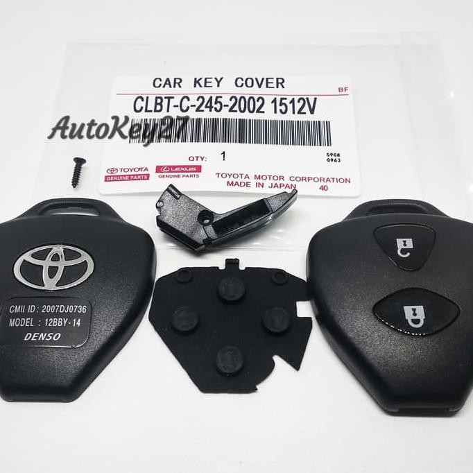 Barangasli!! Casing/Cover Kunci Alarm Mobil Toyota Innova Vios Yaris Altis 2 TomboL