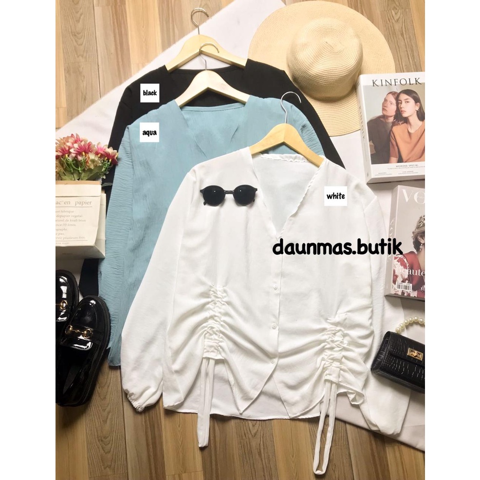 1KG MUAT 5PCS | MISTY BLOUSE AIRFLOW CRINKLE CASUAL WANITA HITS SELEBGRAM FASHION GROSIR WANITA TERMURAH