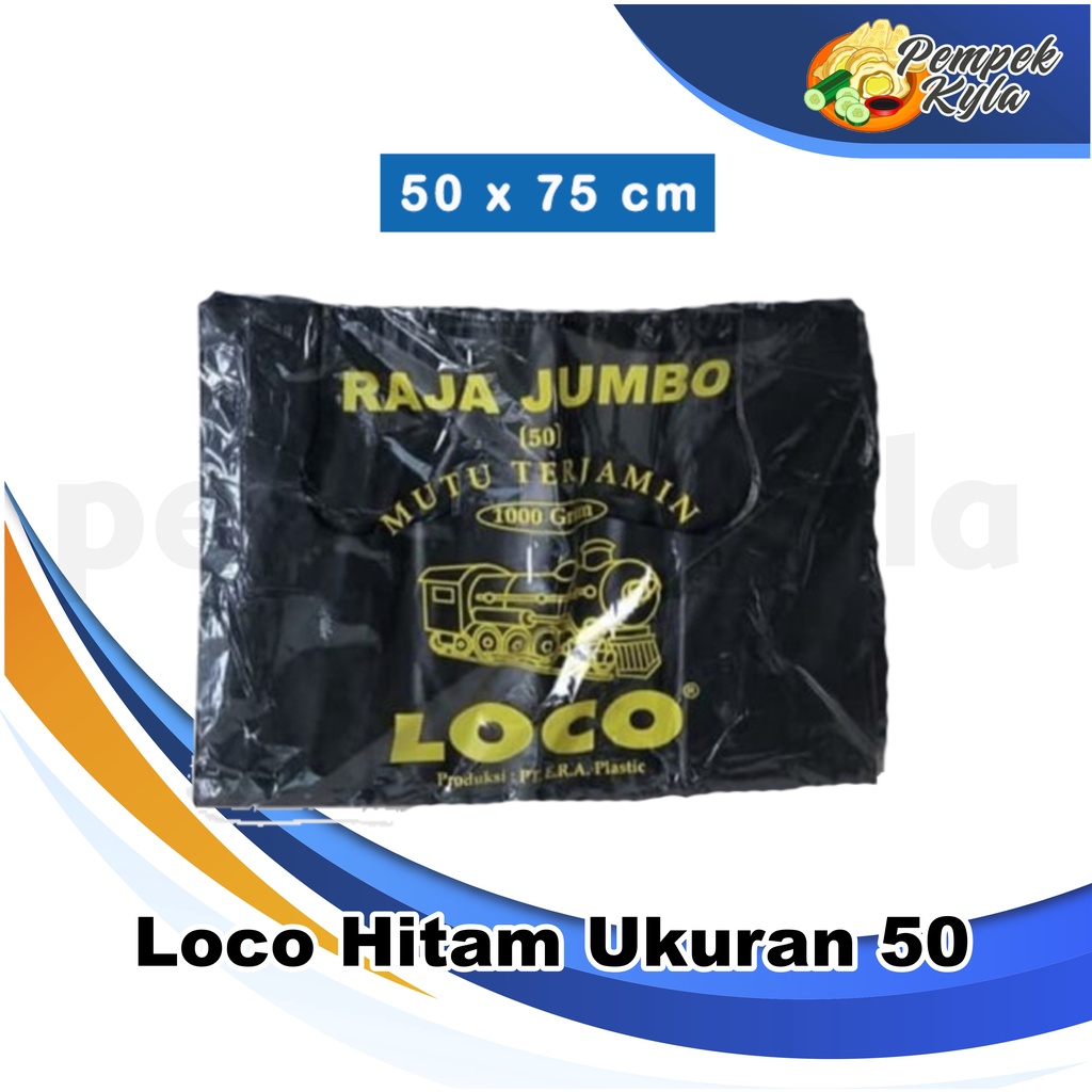 Kantong Plastik LOCO Hitam 50 Tebal