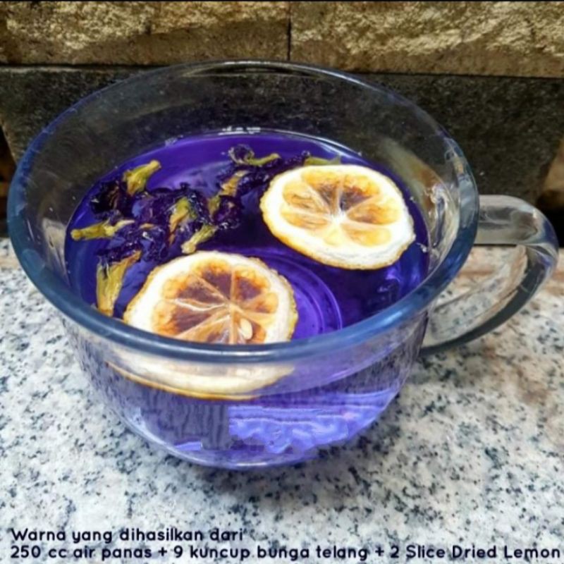 BUTTERFLY PEA TEA : BLUE BUTTERFLY PEA FLOWER TEA / TEH BUNGA TELENG (25 Gram - 100 Gram)