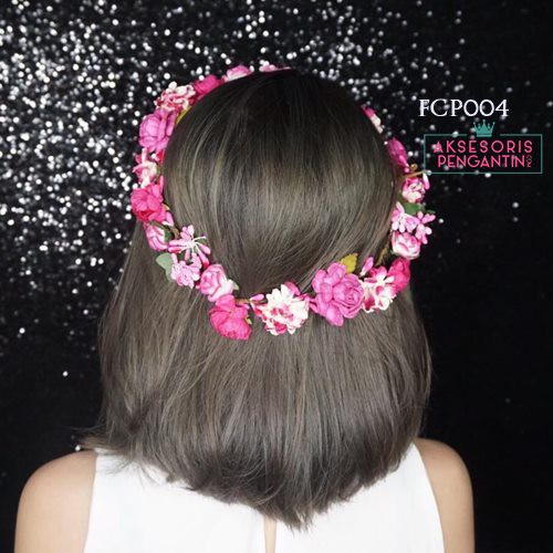 [STOK TERBATAS] AKSESORIS RAMBUT WANITA FLOWER CROWN BANDO BUNGA FANTA FCP004