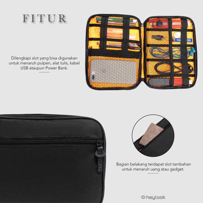 

Promo Tempat Pensil Pencil Case Alat Tulis Dompet Pria Hippo Bag Resleting Murah