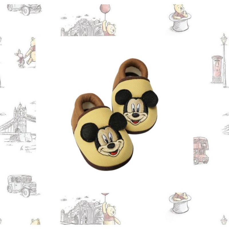 Sepatu Anak Laki Laki Perempuan / Sepatu Bayi 0-10 bulan / Sepatu Prewalker Bayi - Mickey