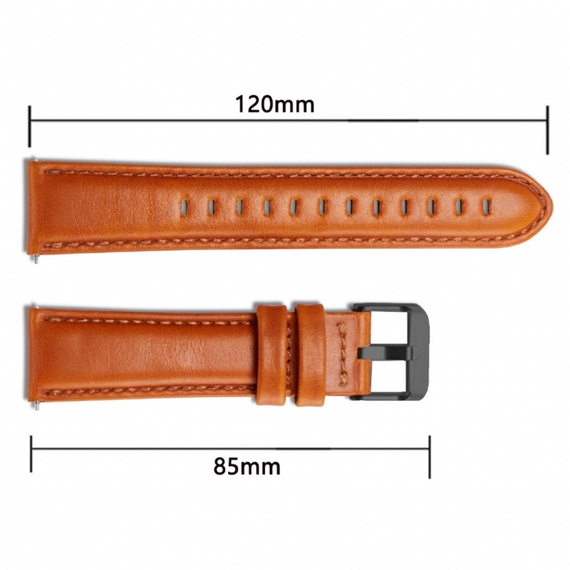 Tali Jam 22mm Watch Strap Huawei Watch 3 Pro Elite Classic Active - Genuine Leather Stainless Buckle