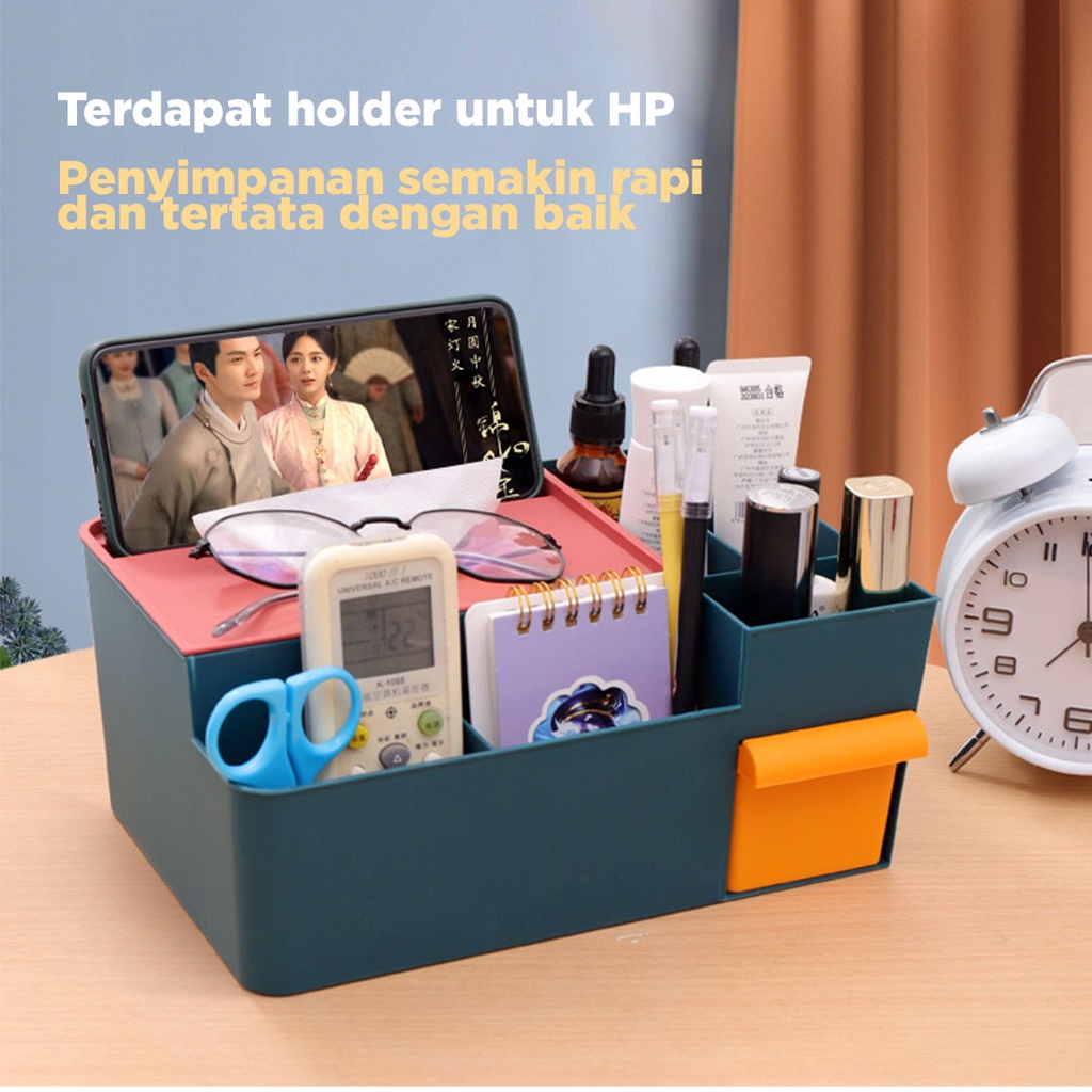 Kotak Tissue Serbaguna | Tissue Box |  Kotak Penyimpanan | Smartphone Holder |Tissue Box Multifungsi | Tisu