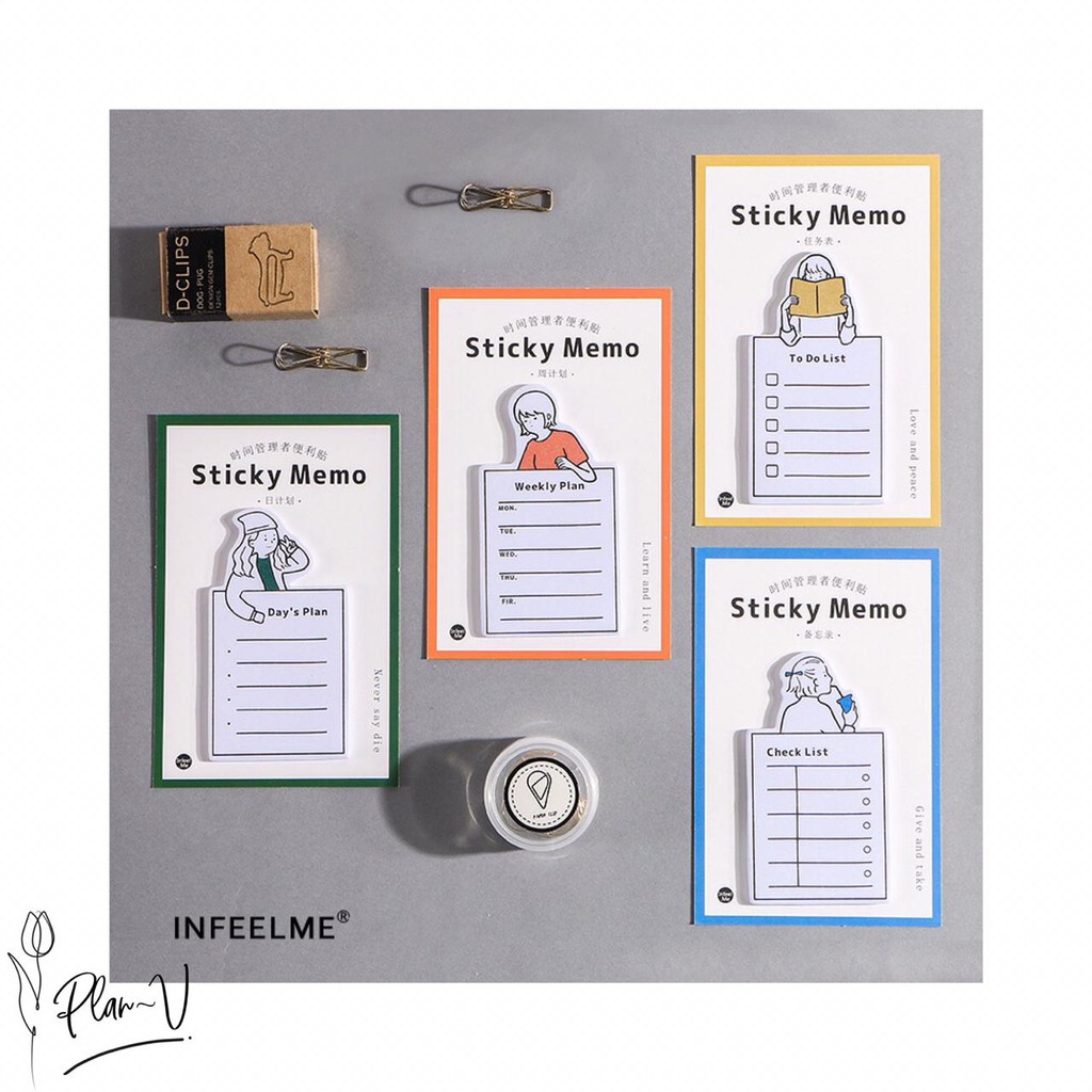 

《PLAN-V》INFEELME STICKY NOTE / MEMO PLANNER STICKY NOTE