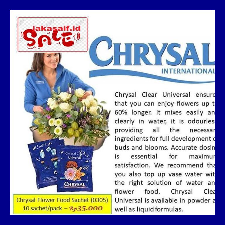 

Jak5D0Yh Chrysal Bubuk - Flower Food - Pengawet Bunga - Vitamin Bunga Sachet D50Jaks