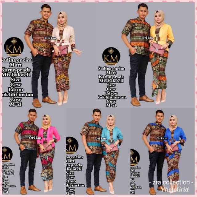 Couple sadina encim.hem M L XL.set RnB allsize LD 100 rok lilit instan.batik Pekalongan