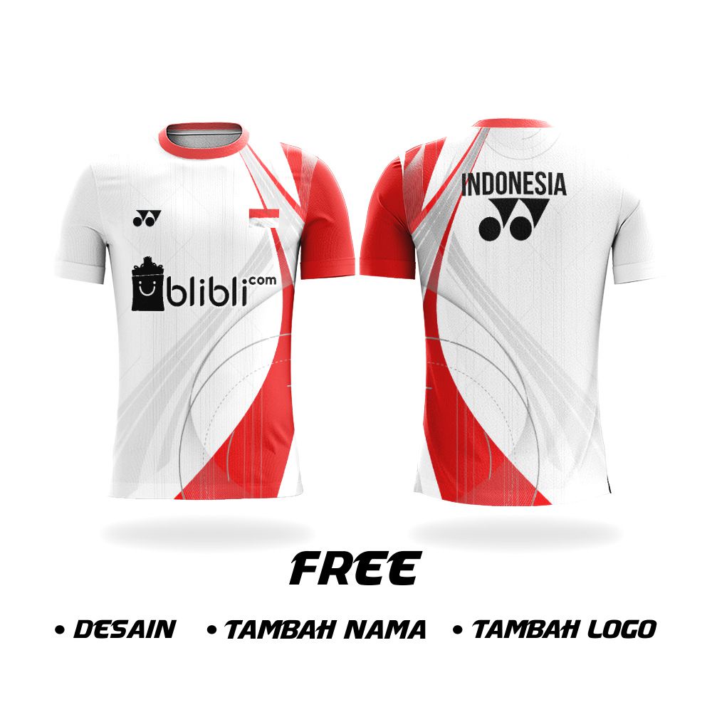 KAOS JERSEY BADMINTON FULLPRINTING BULU TANGKIS CUTOM JERSEY TERBARU MURAH yonex lining wanita jepan
