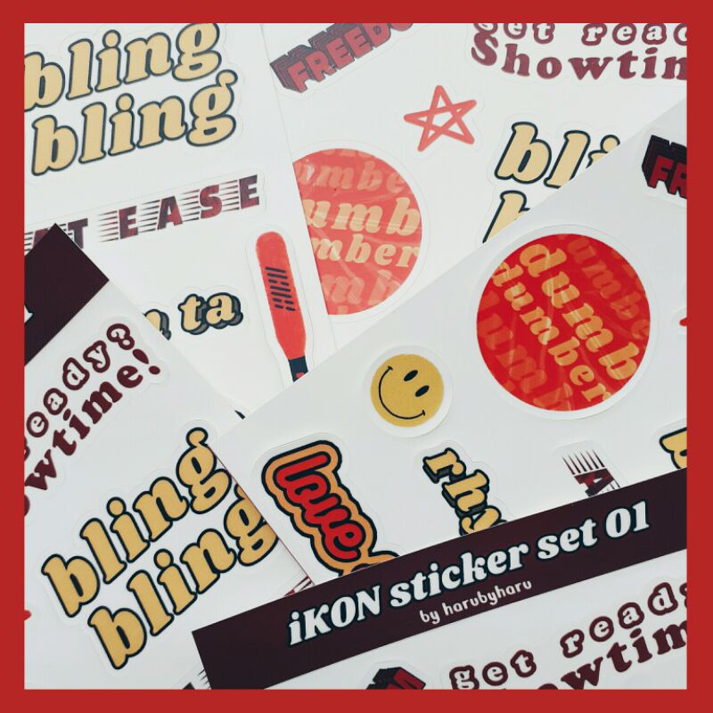 

[DAMAGE] iKON STICKER SET 01