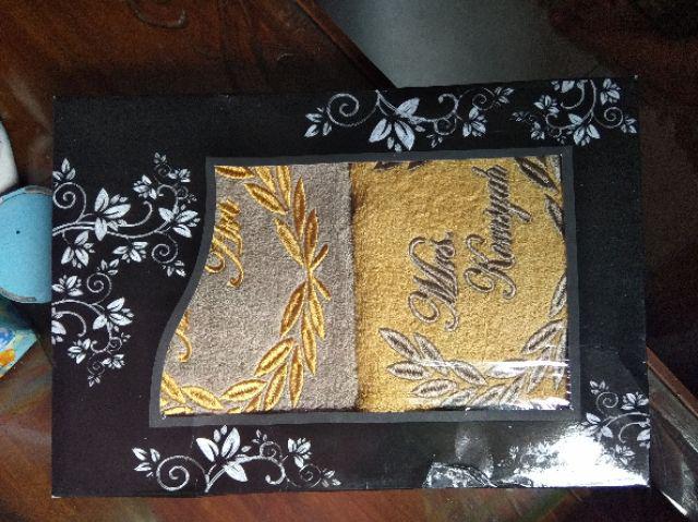 Handuk Bordir Couple Padi Inisial 2 - Terry Palmer Eternal Tanggung (50x100cm)