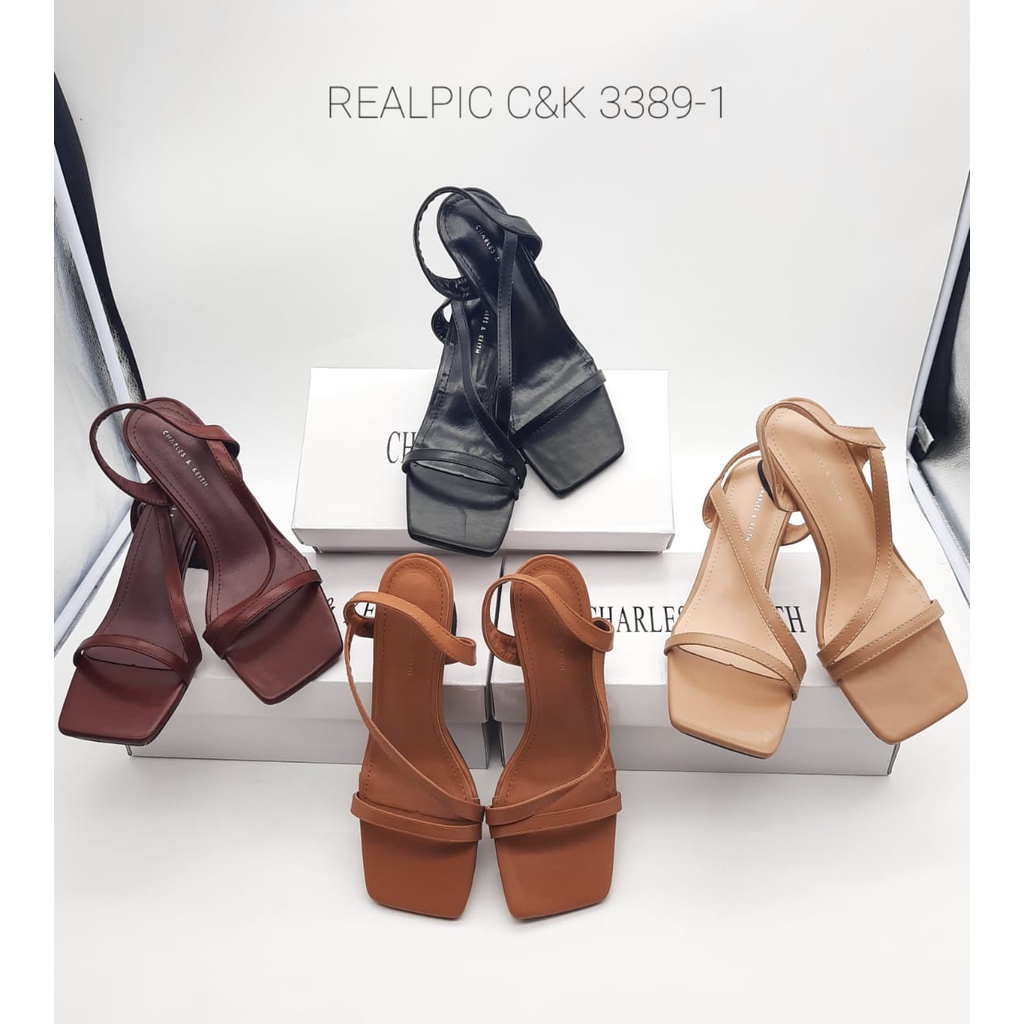 SANDALS WOMEN HEELS SLINGBACK 3389-1 (BELI 1 GRATIS 1)