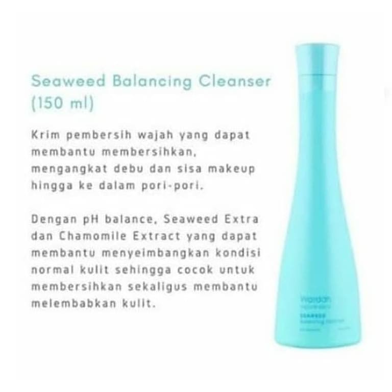 ❤ BELIA ❤ Wardah Nature Daily Seaweed Series Facial Wash Cleanser Scrub Micellar Toner Cream Mask