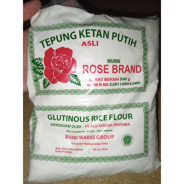 

Tepung Ketan Putih Rose Brand