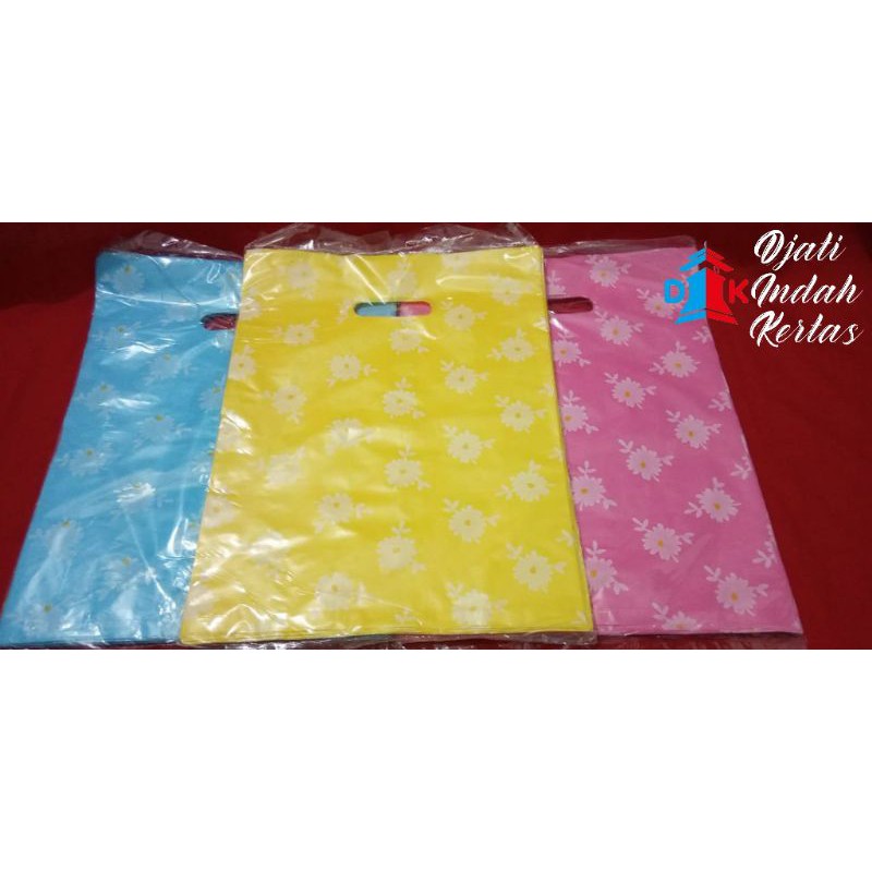 KONDISI BAIK Tas Olshop Kharisma Pond Oval 30x40 MOTIF Tebal 50 lembar Shopping Bag