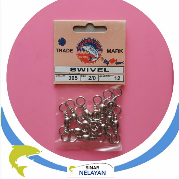 Kili kili pancing swivel Golden Fish size 2/0 quality 305