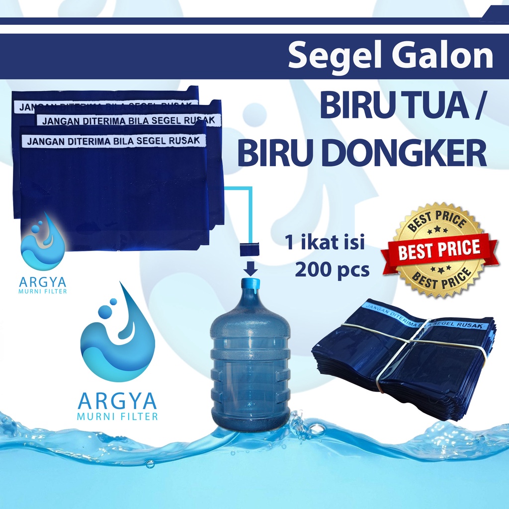 Segel Galon / Segel Plastik Galon Biru Tua (Biru Donker)