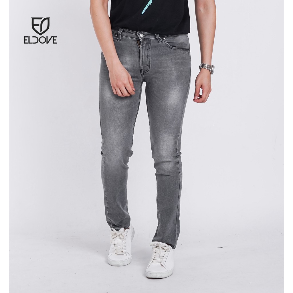 Eldove Denim  Jeans Stretch  Medium Grey 2042 Shopee Indonesia