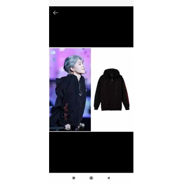 Jaket Hoodie Zipper BTS LOVE YOURSELF