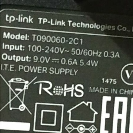 ADAPTOR TP-Link 9V-06A ORIGINAL