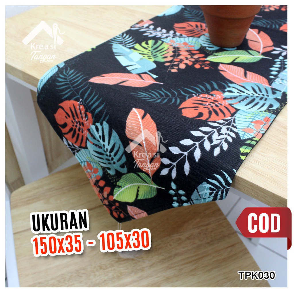 TAPLAK MEJA CANVAS MOTIF TPK030