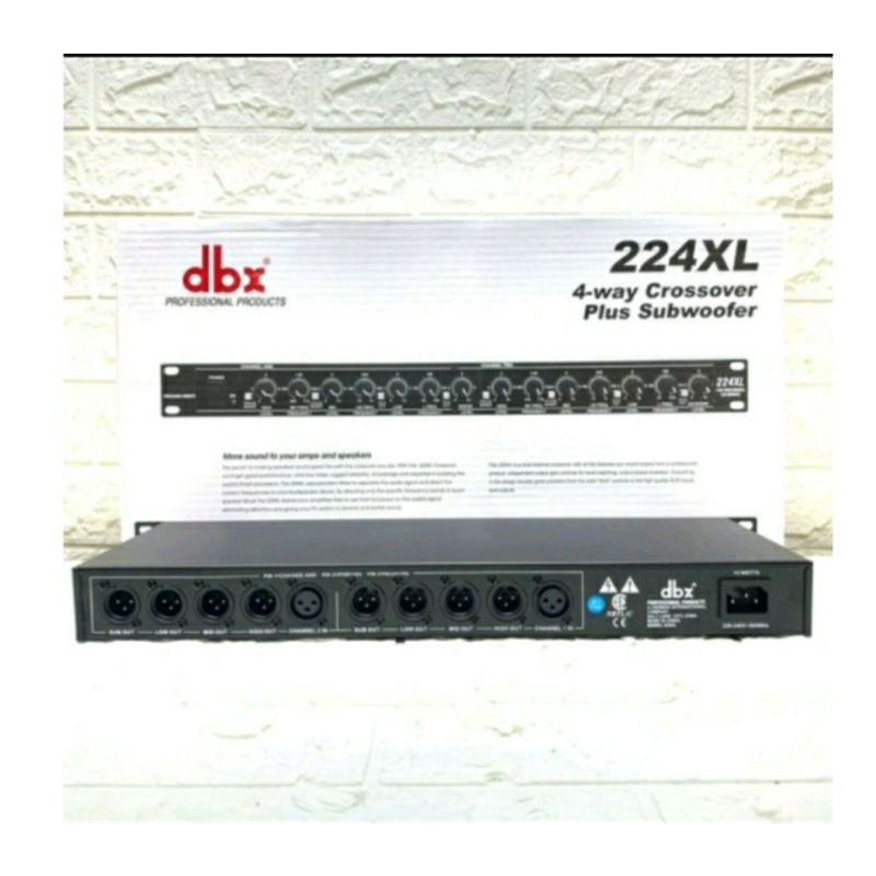 crossover dbx 224XL + SUBWOOFER