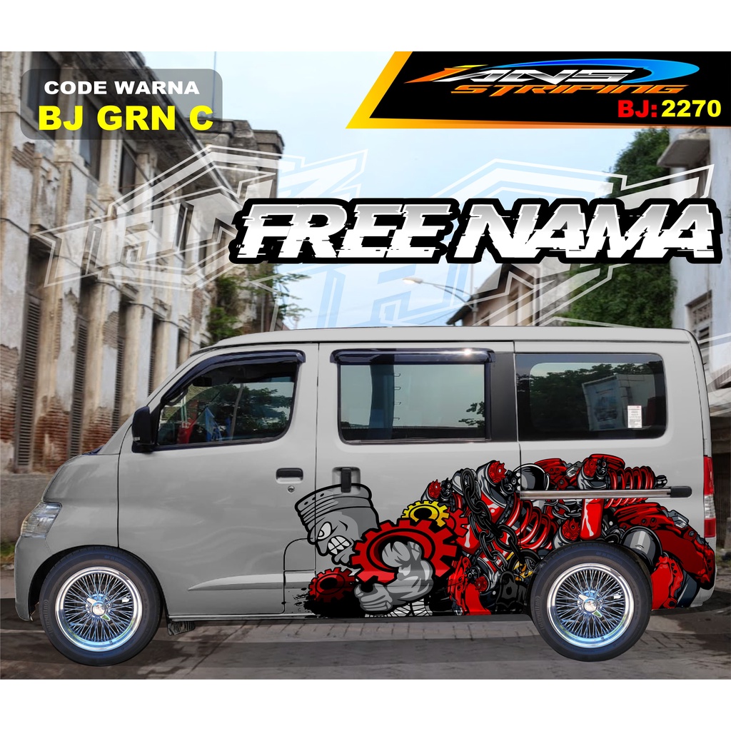 STIKER MOBIL GRANMAX / VARIASI STIKER MOBIL LUXIO / STICKER DECAL BODY SAMPING MOBIL AVANZA XENIA / STIKER MOBIL