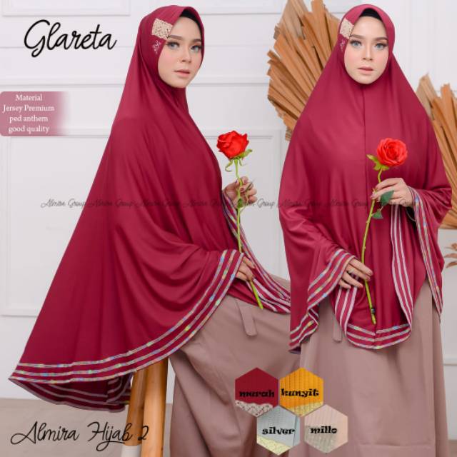 Jilbab bergo jumbo glareta by almira hijab