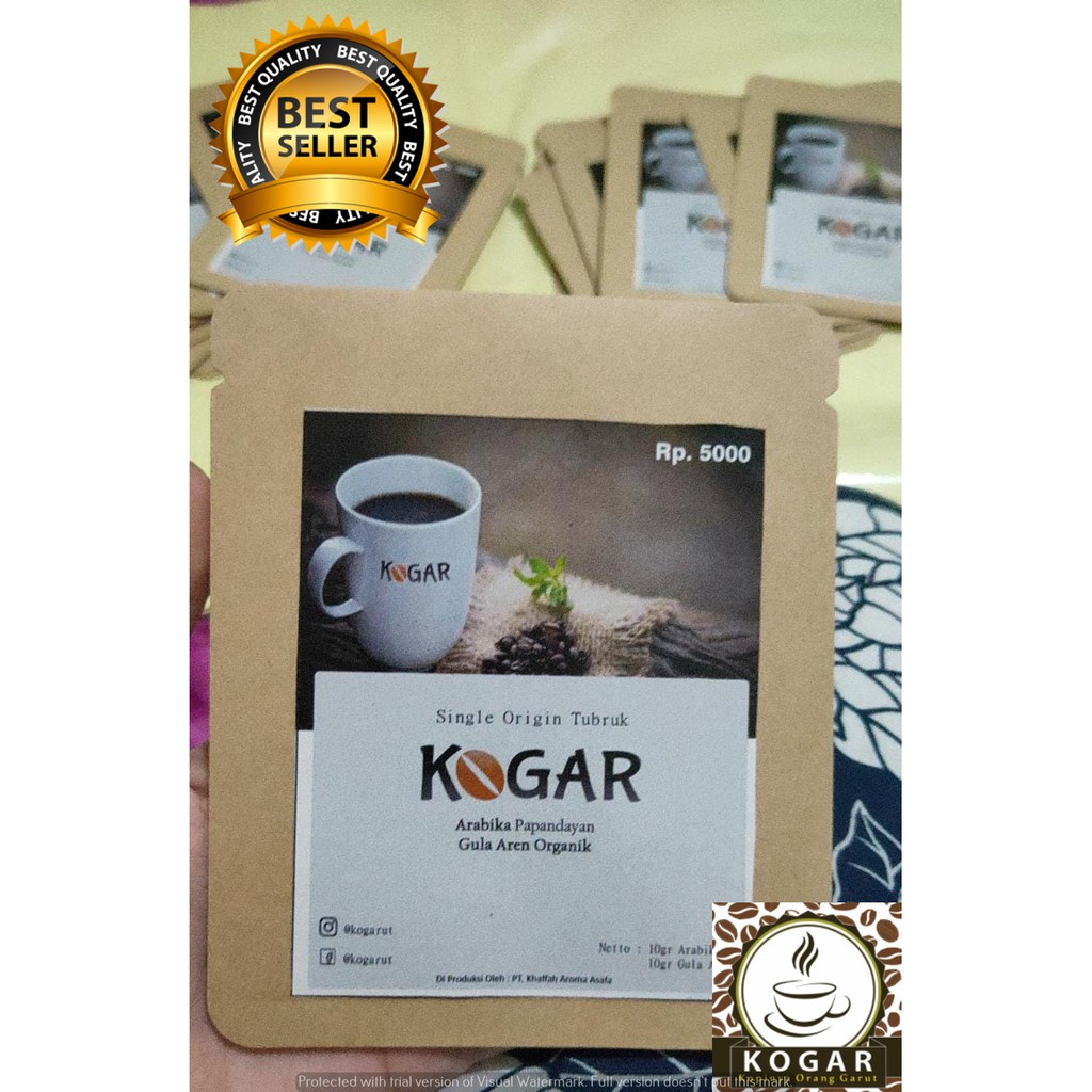 

Kopi Arabika papandayan + gula aren organik kemasan sachet