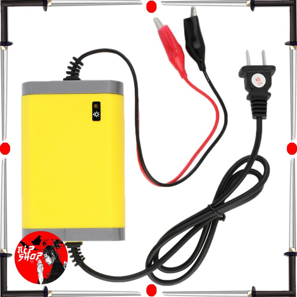 Charger Aki Mobil Motor Lead Acid 12V 2A - UD11 - Yellow