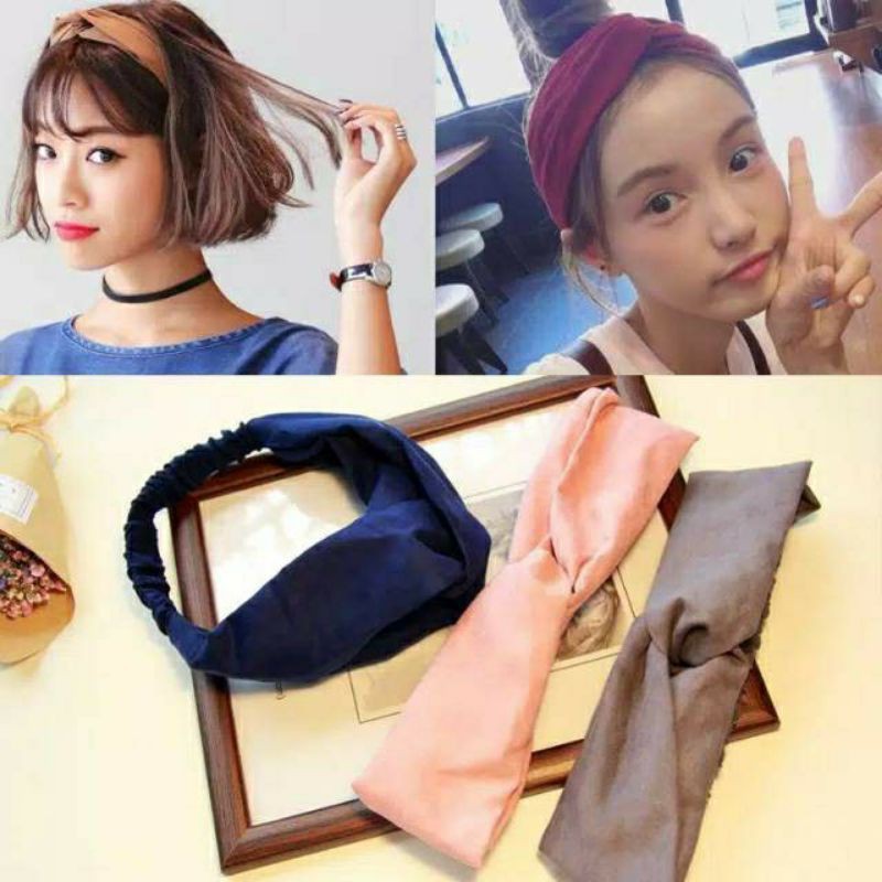 ✨NAGIHI✨ Bando Simple Korean Style Bandana Simpul Fashion Wanita Bando Import Murah/ BANDO KOREA