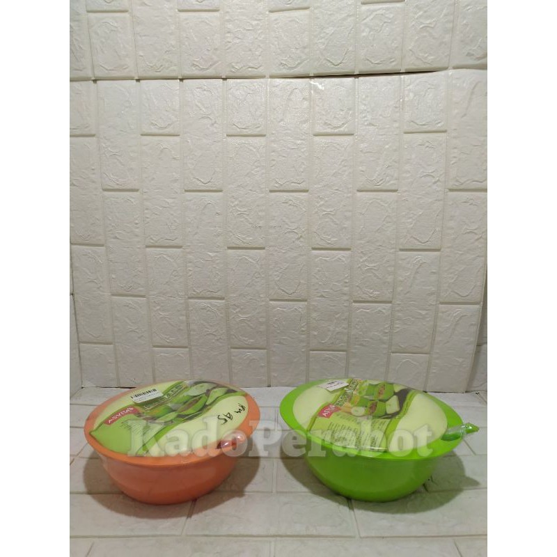 BASI BUNDAR EMERALD - tempat lauk tutup - prasmanan saji tutup hijau