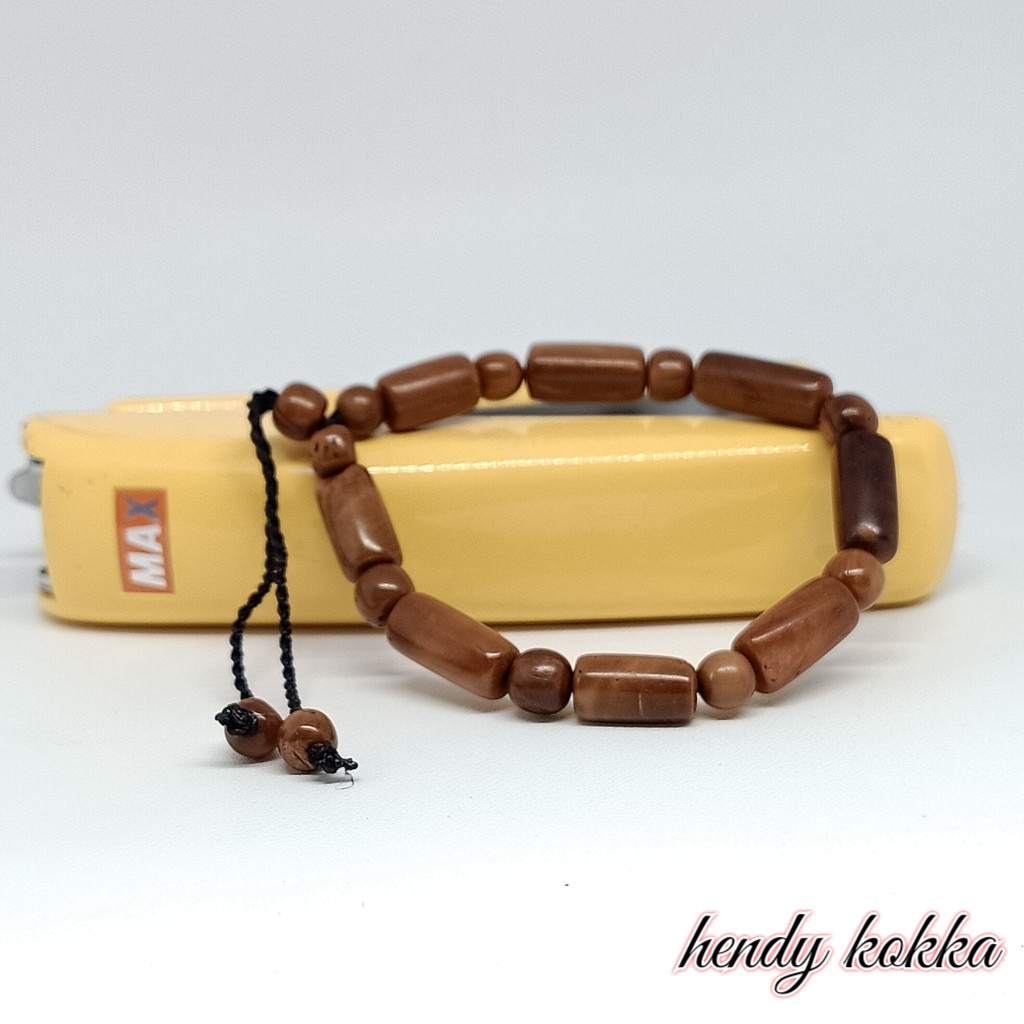 gelang kokka kaukah bambu coklat