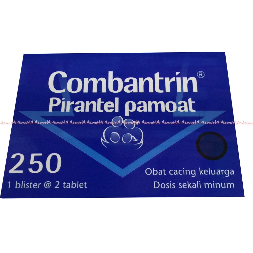 Combantrin Pirantel pamoat obat cacing tablet isi 2pcs