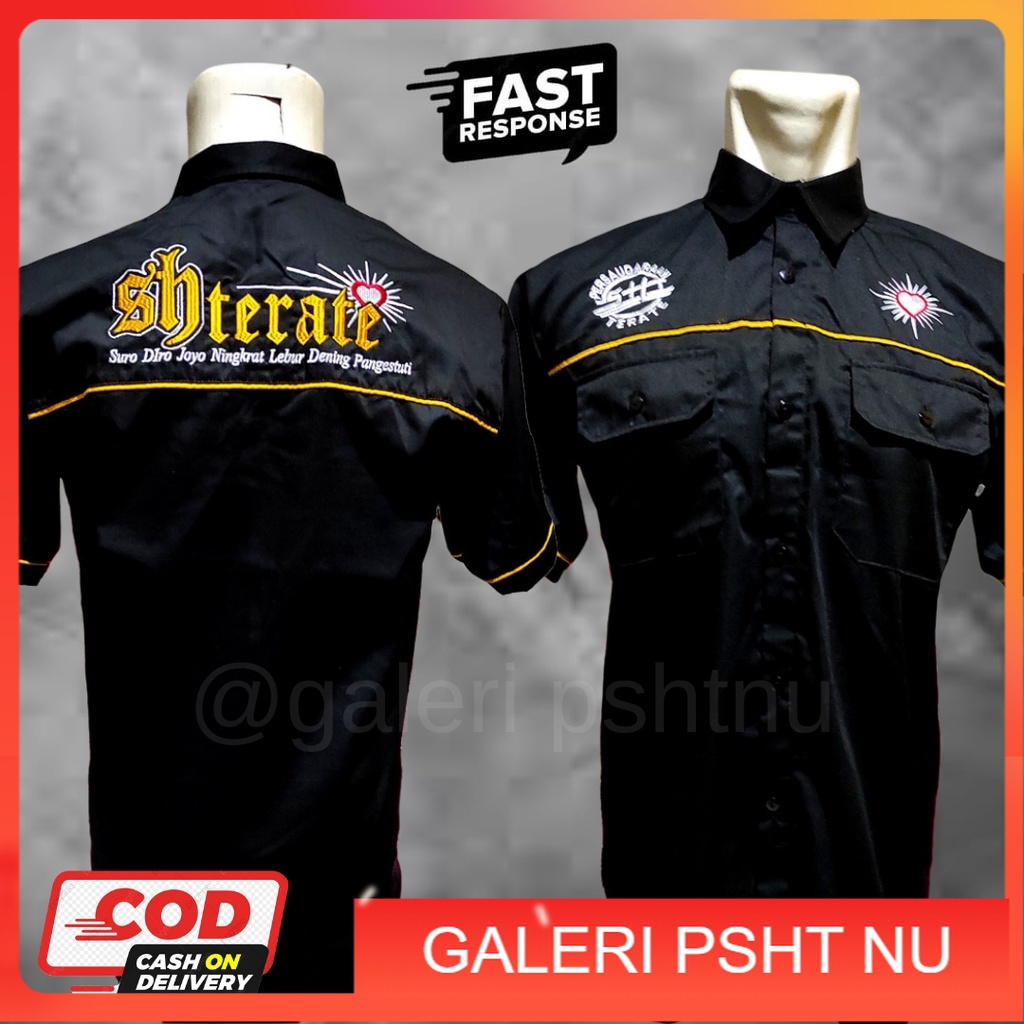 KEMEJA PSHT BORDIR - KEMEJA PSHT - KEMEJA SH TERATE - KEMEJA SH TERATE PSHT - KEMEJA PSHT TERBARU- H