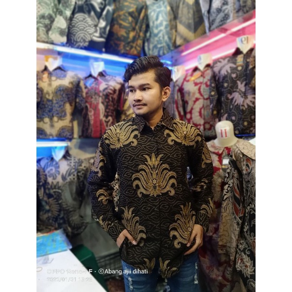 KEMEJA BATIK KATUN PREMIUM FOURING LENGAN PANJANG M L XL XXL L3 L5 KATUN HALUS TIDAK LUNTUR