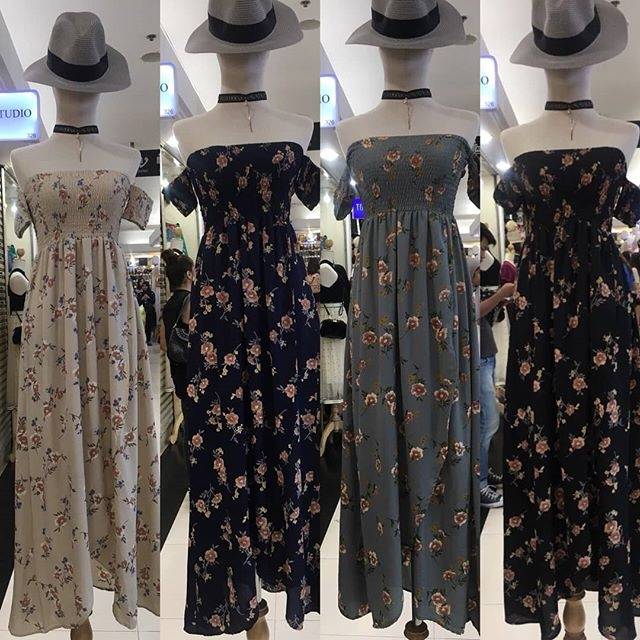 Gipsy dress flower sabrina import