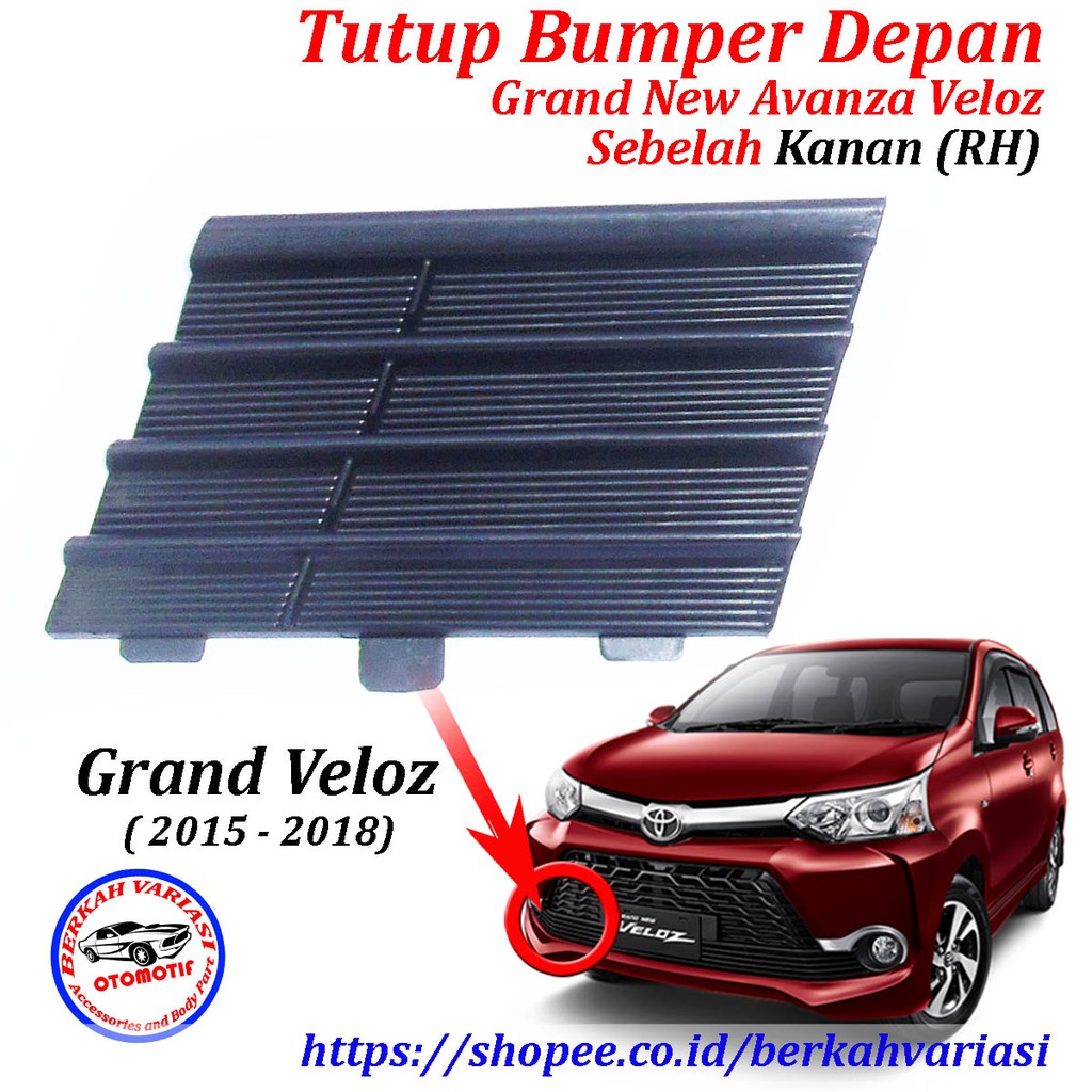 Tutup Cover Bumper Kisi Depan Grand New Avanza Veloz Kanan Rh