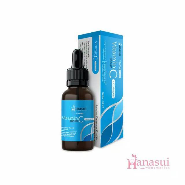 SERUM HANASUI VIT C + COLLAGEN  BIRU ORIGINAL BPOM