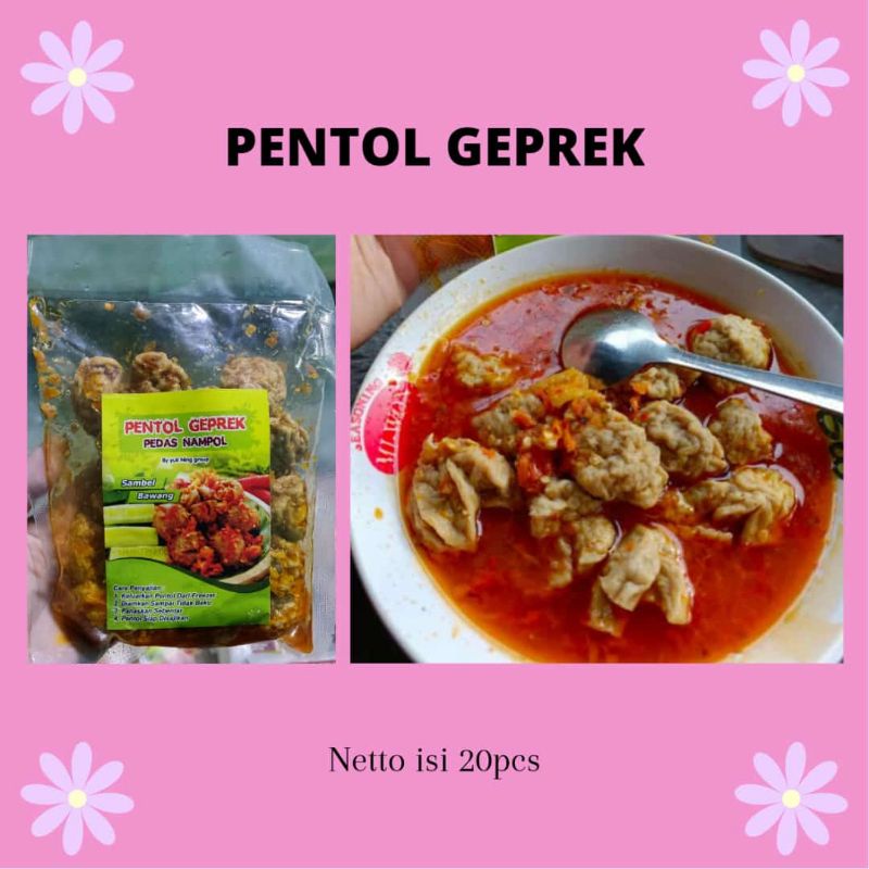 

PENTOL GEPREK ISI 20PCS / PENTOL PEDES / PENTOL DOWER