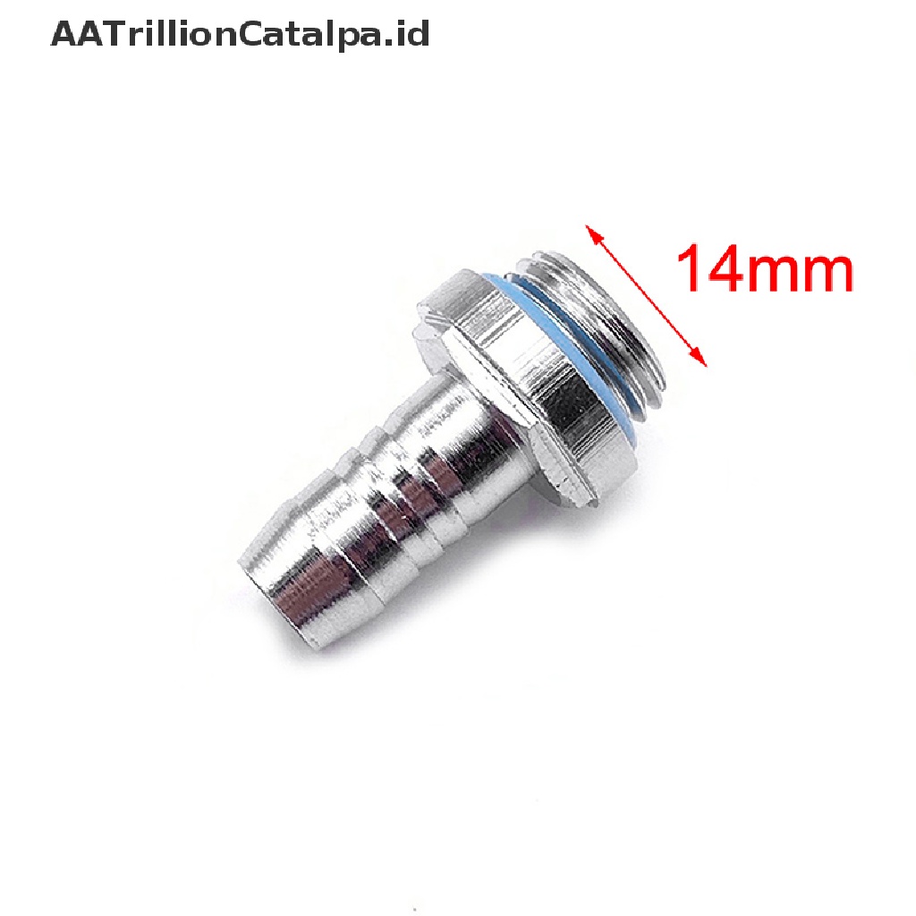 Aatrillioncatalpa 6pcs Barb Konektor Ulir G1 / 4 Untuk Sistem Pendingin Air PC