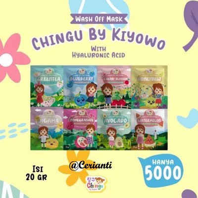 [Beli 25 Free Goodie Bag] Masker Chingu By Kiyowo Masker Face Mask 20 gr_Lynn Design