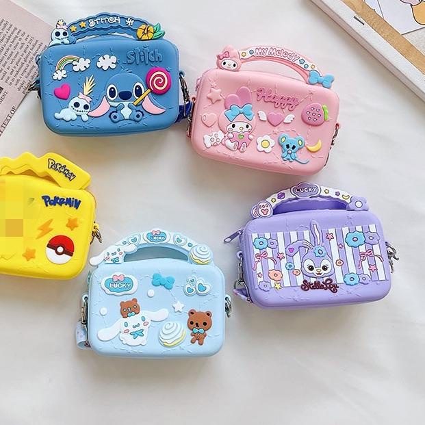 ♜ TAS MINI FASHION JELLY ANAK SELEMPANG / ￼TAS SELEMPANG ANAK JELLY KARAKTER / SLING BAG ANAK / TAS 