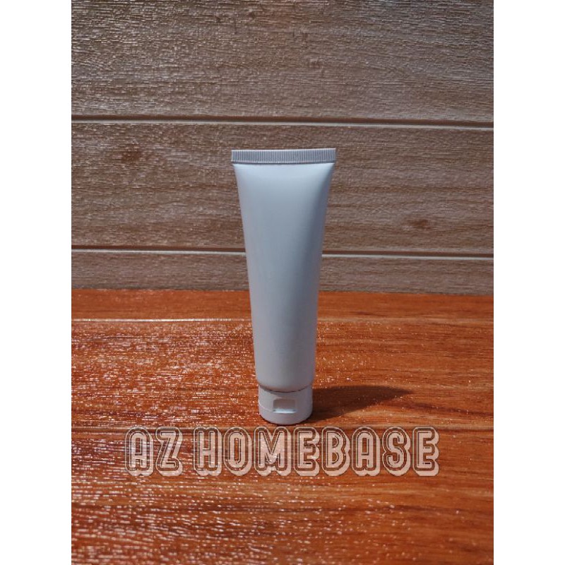 Tube Kosong 50ml Putih Tutup Fliptop - Tube 50 ml Putih - Botol Tube 50ml Putih - Tube Sabun Muka